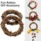 24 Pieces Grapevine Wreaths Vine Branch Wreath Natural Christmas Rattan Wreath Garland Decoration for Christmas Holiday Craft or Wedding Supplies, 4 Inch
